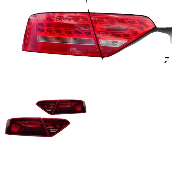 Audi A5 Bakljus, Dynamisk Blinkersljus, LED Röd Backljus,08-12