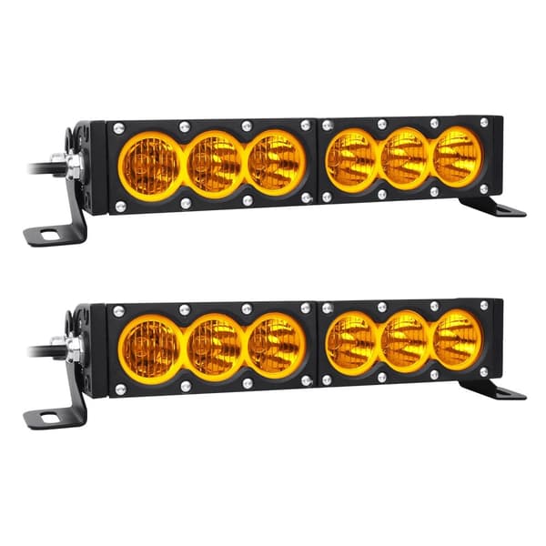 LED Ljuslist, 30-300W Effekt, IP68 Vattentålig Klassning,2x12in 60W Gul