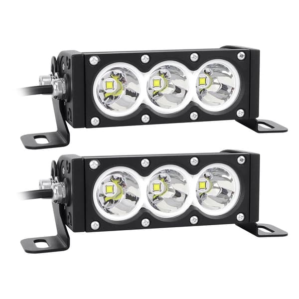 LED Ljuslist, 30-300W Effekt, IP68 Vattentålig Klassning,2x6in 30W Vit