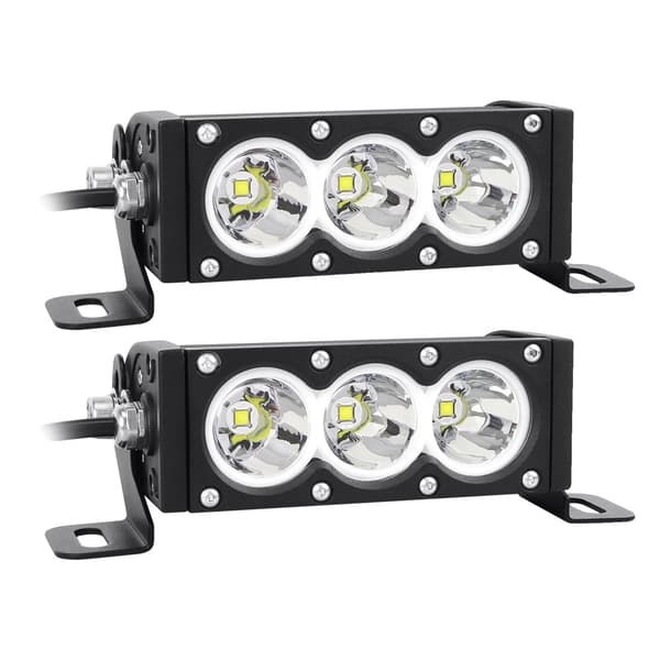 LED Ljuslist, 30-300W Effekt, IP68 Vattentålig Klassning,2x6in 30W Vit