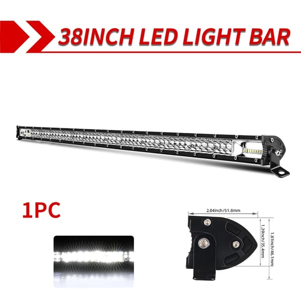 LED Lygtebar, Dobbelt Række Design, 180W Effekt,38 tommer 2-rækker