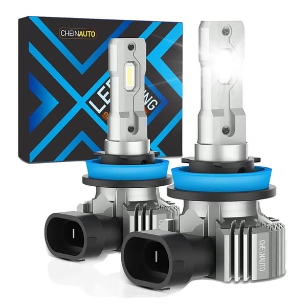 LED-strålkastarlampor, 12000 lumen, 6000K färgtemperatur,H11