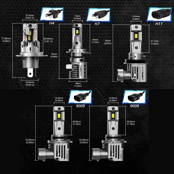 LED-ajovalot, 80W Tehokas Suorituskyky, 6500K Kirkas Valkoinen Valo,Suikale, H8 H9 H11 H16JP