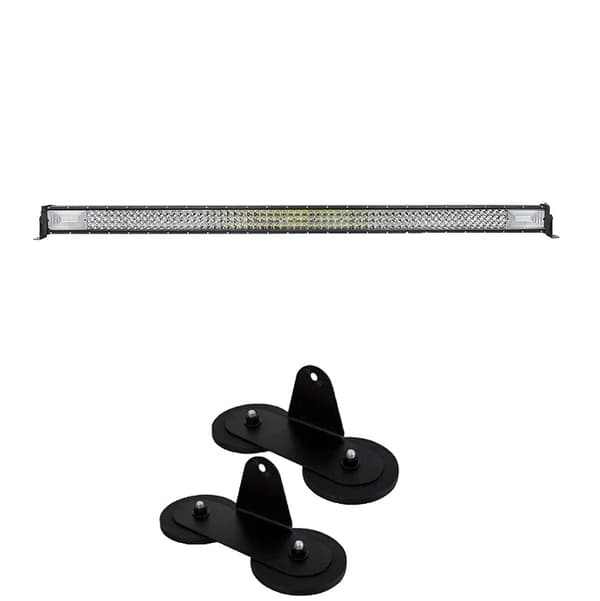 LED lysbjælke, 7D teknologi, magnetisk monteringsbeslag,52tommer 675w ingen ledning