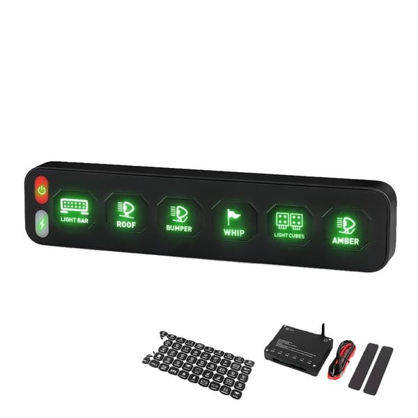 Arbetslampa, LED-ljusramp, IP68-klassning,6 Växlar Trådlös