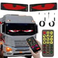 Miniatyrbild 1 av 4: LED Vindruta Ögon, Anpassningsbar Bluetooth Kontroll, Stort Visningsområde, Dynamiska Mönster