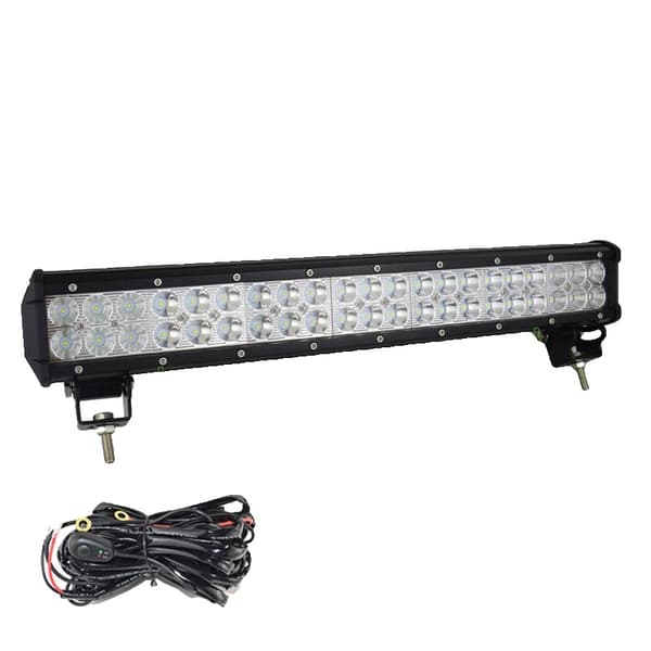 LED-ljusramp, hög ljusstyrka, dubbelradig design,1PC 126W Med Tråd