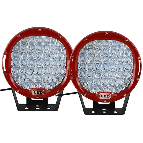 LED Arbetslampa, Hög Effekt, Punktstråle,2X Röd 225W Spot