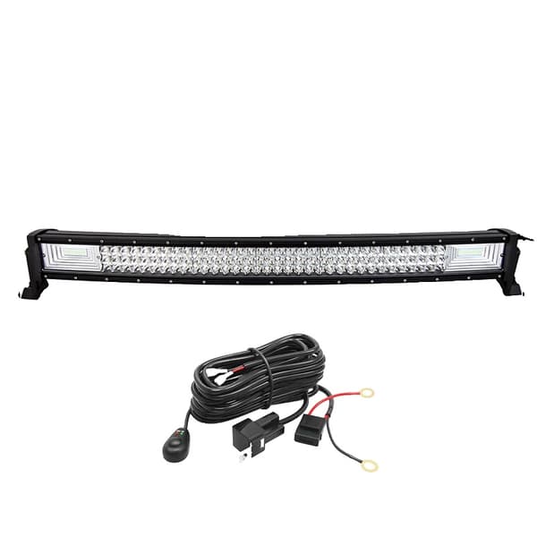 LED-ljusramp, böjd design, offroad-kapacitet,32tum 405w trådkit