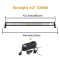 Miniatyrbild 2 av 2: LED-ljusramp, kombinationsstråle, 12V 24V,42tum 540w trådkit