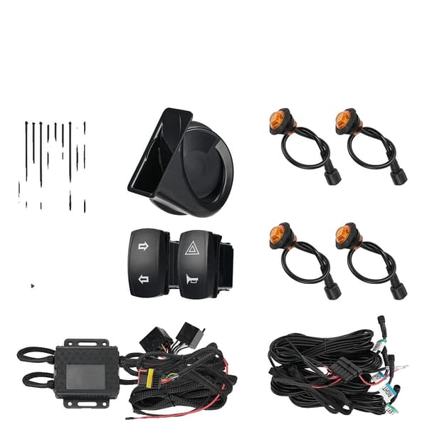 UTV ATV Blinklys Sæt, Nem Installation, 110DB Horn, Universel Kompatibilitet