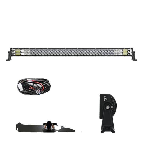 LED-ljusramp, längdalternativ, hög wattstyrka, IP68-skydd,42Rakt med Tråd