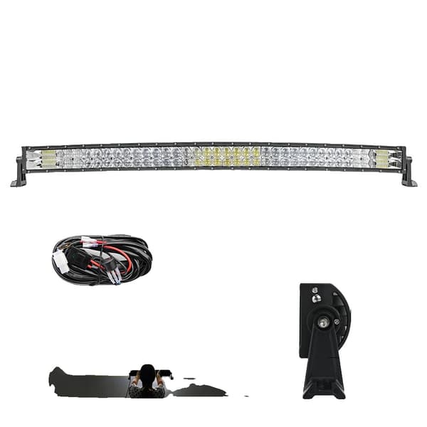 LED-ljusramp, längdalternativ, hög wattstyrka, IP68-skydd,42 Böjd med Tråd