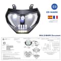 Miniatyrbillede 2 af 2: LED Motorcykel Forlygte, 97W Effektvurdering, 6000LM Lysstyrke,MT09 2014-2016