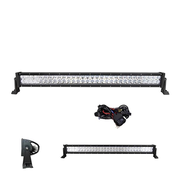 LED-ljusramp, 120W till 300W, längder på 22 tum till 52 tum, kombinationsstrålmönster,32 tum med tråd