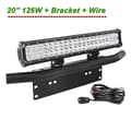 Miniatyrbillede 2 af 2: 20 Tommer LED Lysbar, 126W Effektudgang, Kombineret Stråledesign,Bar Bracket A Wire in Danish is: "Stangbeslag A Tråd"