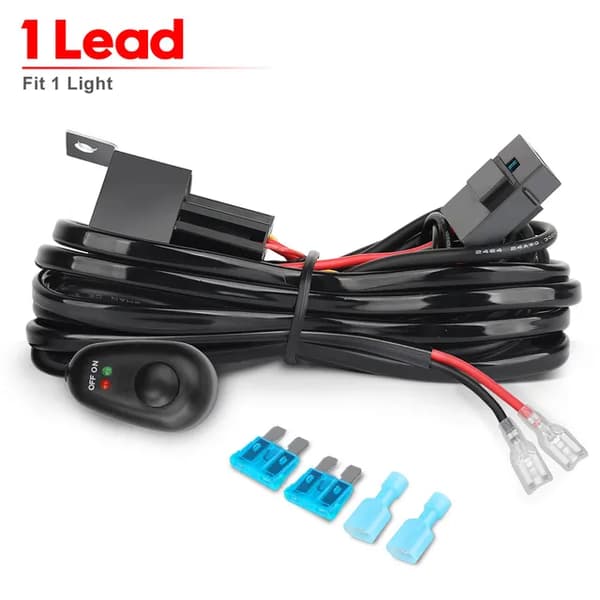 LED-valopalkki, 6D-tekniikka, tulvavalotoiminto, 1 johtojen kaapelisarja
