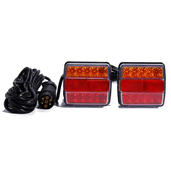 LED Släpvagn Bakljus, 12V Spänning, Integrerad Reflektor, Enkel Installation