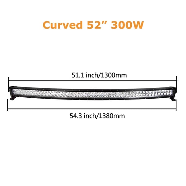 Kaareva LED-valo, Tehokas LED-valo, Tehokas LED-valo,300W Ilman johtoa -sarja