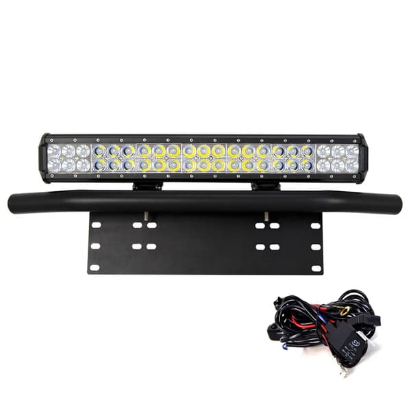 LED-ljusramp, dubbelradig design, hög synlighet,20 tum med tråd
