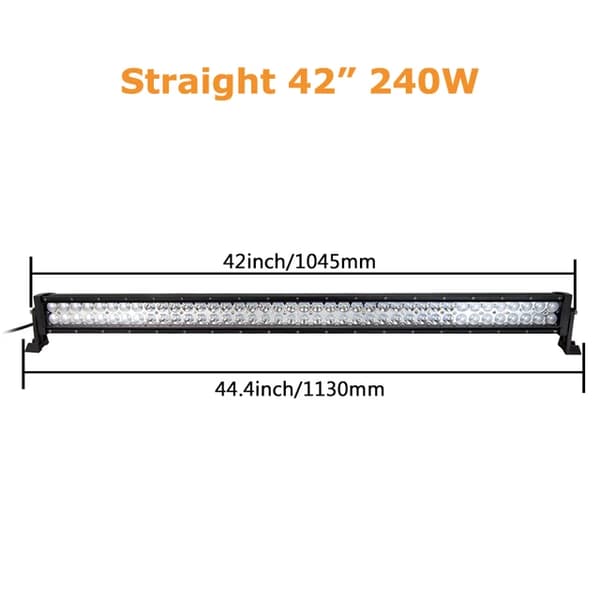 Led-valopalkki, kaareva/suora muotoilu, yleismallinen sopivuus, Suora 42 ilman johtoa