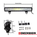 Miniatyrbild 3 av 4: LED-ljusramp, 126W hög effekt, 20 tum längd, offroad-körning