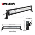 Miniatyrbild 2 av 2: LED-ljusramp, vattentät, universell passform, 22 tum 120W