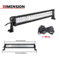 Miniatyrbild 2 av 2: LED-ljusramp, vattentät, universell passform, 22 tum 120W med sladd