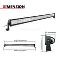 Miniatyrbild 2 av 2: LED-ljusramp, vattentät, universell passform, 42 tum 240W
