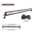 Miniatyrbild 2 av 2: LED-ljusramp, vattentät, universell passform, 42 tum 240W n tråd