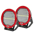 Miniatyrbillede 1 af 2: 9" LED Arbejdslampe, 150W Effekt, Vandtæt IP68,2 stk. rød og ledning