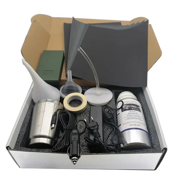 Bilstrålkastarrenoveringskit, 800g vikt, repfri reparation, hydrofobisk finish, Kartongset Kit 2