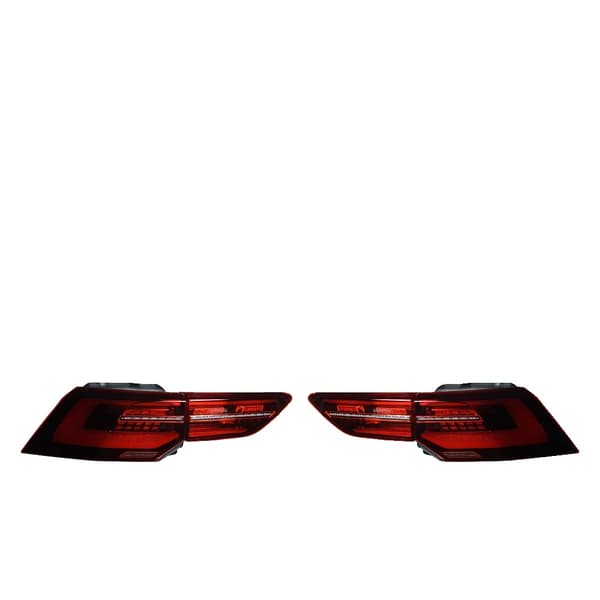 AKD LED Bakljus, upp till 2400 Lumen, 12V/24V Spänningskompatibilitet,Röd ett par