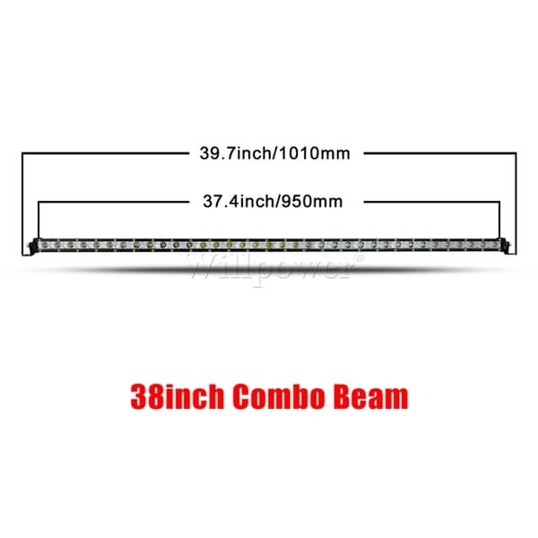 LED-ljusramp, Smal Design, Offroad Användning, 38 tum Combo Beam