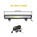 Miniatyrbild 2 av 2: LED Arbetsljusramp, 126W 288W Flod Spot Kombination, Offroad Lampa, 20 tum 126W med sladd