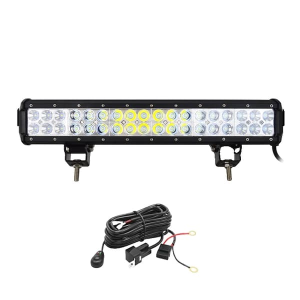 LED Arbetsljusramp, 126W 288W Flod Spot Kombination, Offroad Lampa, 17 tum 108W med sladd