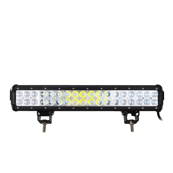 LED Arbetsljusramp, 126W 288W Flod Spot Kombination, Offroad Lampa, 17 tum 108W utan tråd