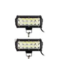 Miniatyrbild 1 av 2: LED Arbetsljusramp, 126W 288W Flod Spot Kombination, Offroad Lampa, 2 st 7 tum 36W Spot
