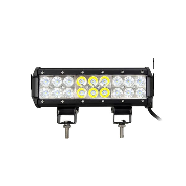 LED Arbetsljusramp, 126W 288W Flod Spot Kombination, Offroad Lampa, 9 tum 54W utan tråd