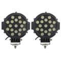 Miniatyrbillede 1 af 2: LED Arbejdslampe, 51W Lysstyrke, Holdbart Aluminiumhus,Sort Flod