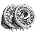 Miniatyrbild 1 av 2: LED Arbetslampa för Off Road, 150W Effekt, IP68 Vattentålig,2x 9 tum vit