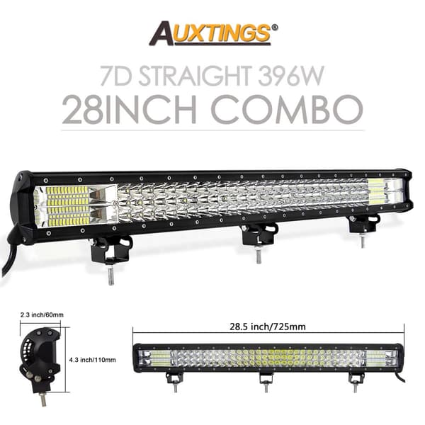 LED-valoaita, 396W - 612W teho, IP67 vesitiivis luokitus,28 tuumaa ilman johtoja