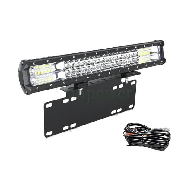 20 tum LED-ljusramp, 288W effekt, kombinerad strålkastardesign,Stångfäste A Tråd