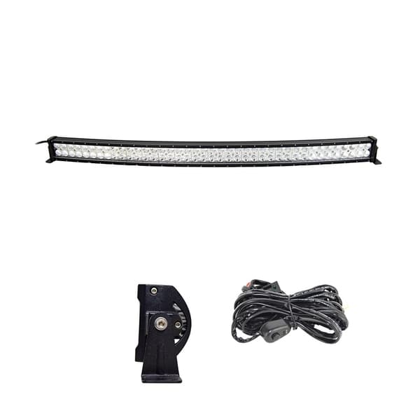 Kurvig LED-ljusramp, 300W effekt, hållbar konstruktion, 6000K ljusstyrka,42 tum nät 07