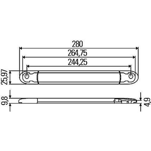 Hella 2DA 343 106-211 Extra bromsljus LED