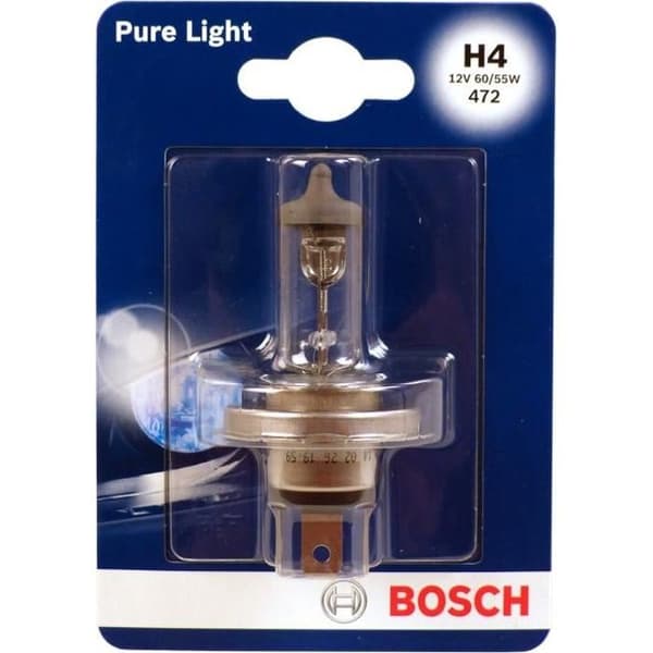 BOSCH Glödlampa Pure Light 1 H4 12V 60 / 55W