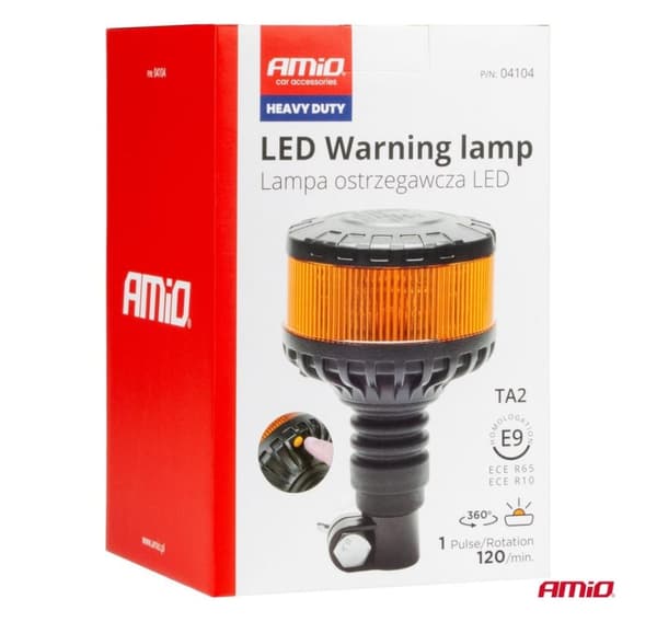 LED-blinklys 16 led, oransje 12/24V