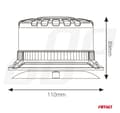 Miniatyrbilde 2 av 5: Blinker 16 LED 12/24V oransje magnet
