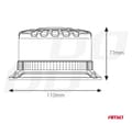 Miniatyrbilde 2 av 5: Blinklys 16 LED 12/24V oransje, hvit diffuser