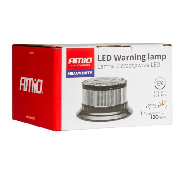 Blinklys 16 LED 12/24V oransje, hvit diffuser